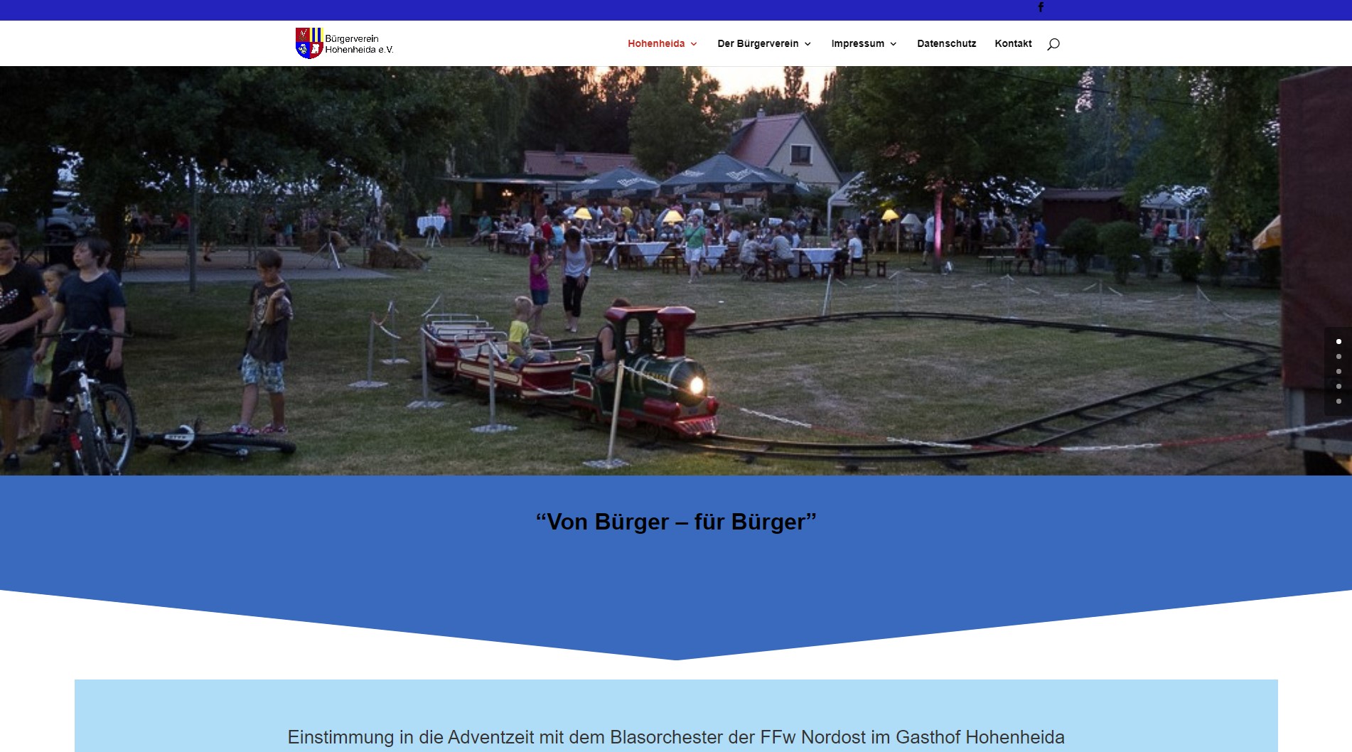 Homepage Bürgerverein Hohenheida
