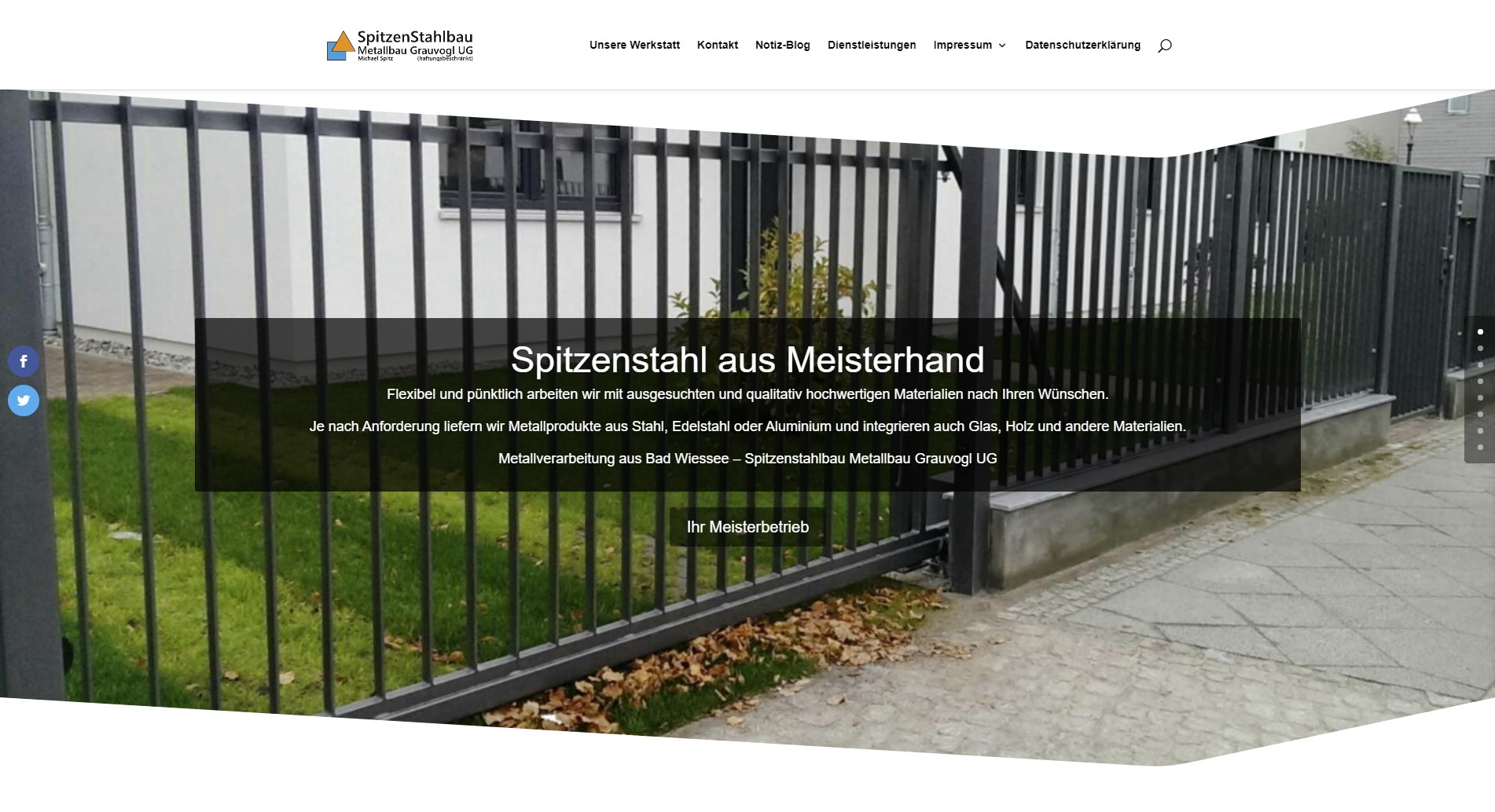Homepage Handwerk - Spitzenstahlbau.de